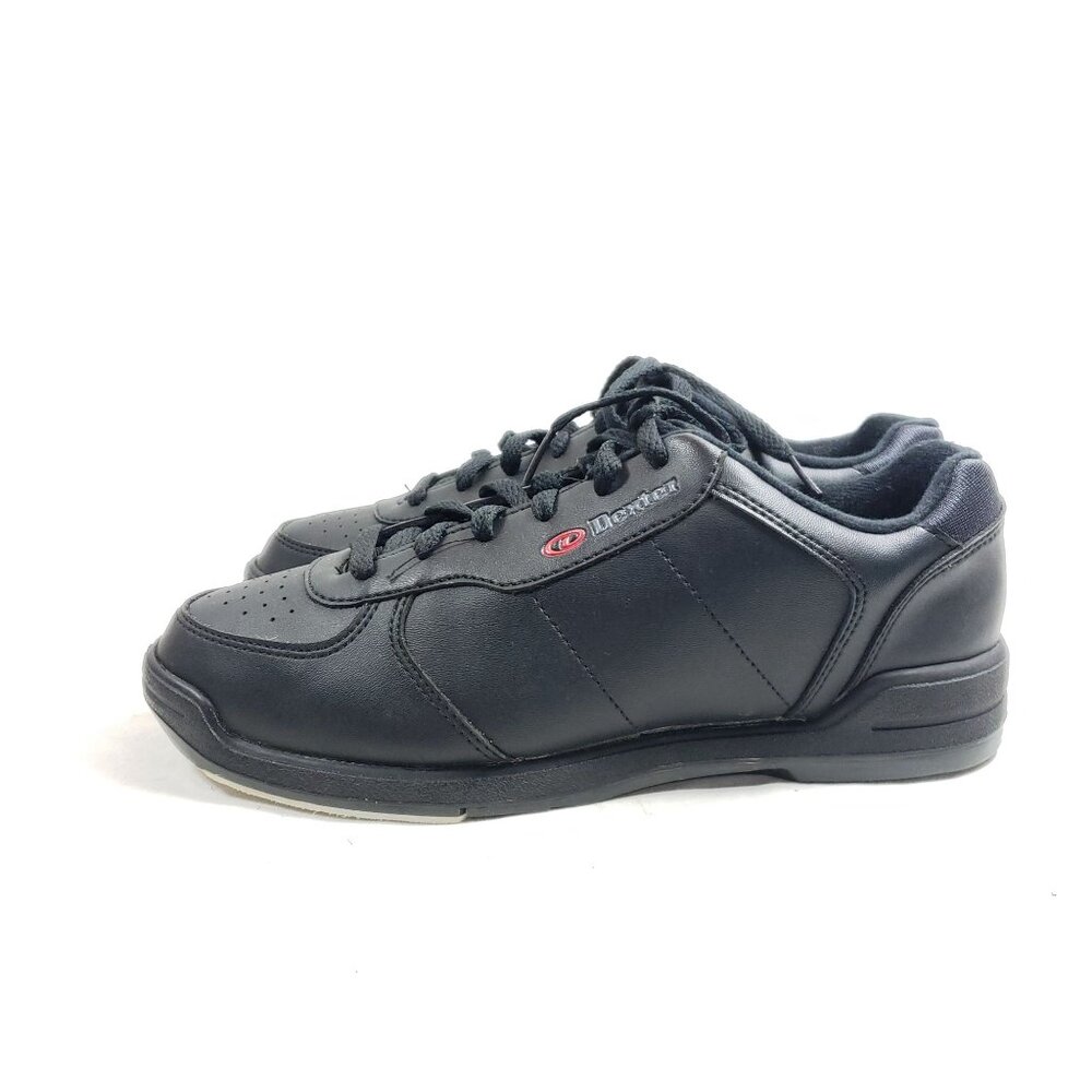Dexter Mens Size 7 Black Bowling Shoes With Slide-Rite Soles - Picture 3 of 9